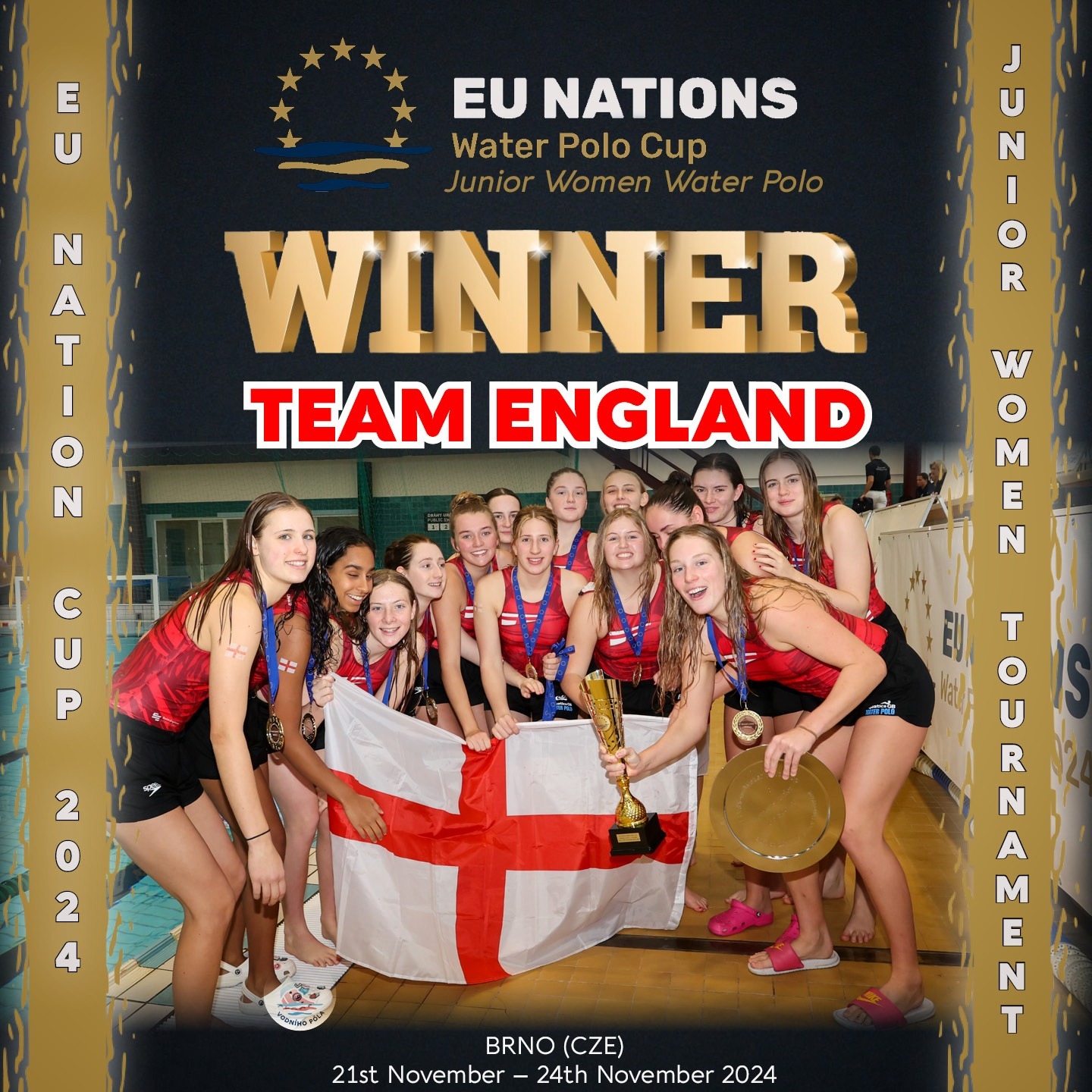 Amelia, Year 11 Student, has won a gold medal at The EU Nations Junior Women Water Polo Cup!